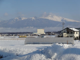 ２０１３年１月２０日　浅間山遠望（中込から）